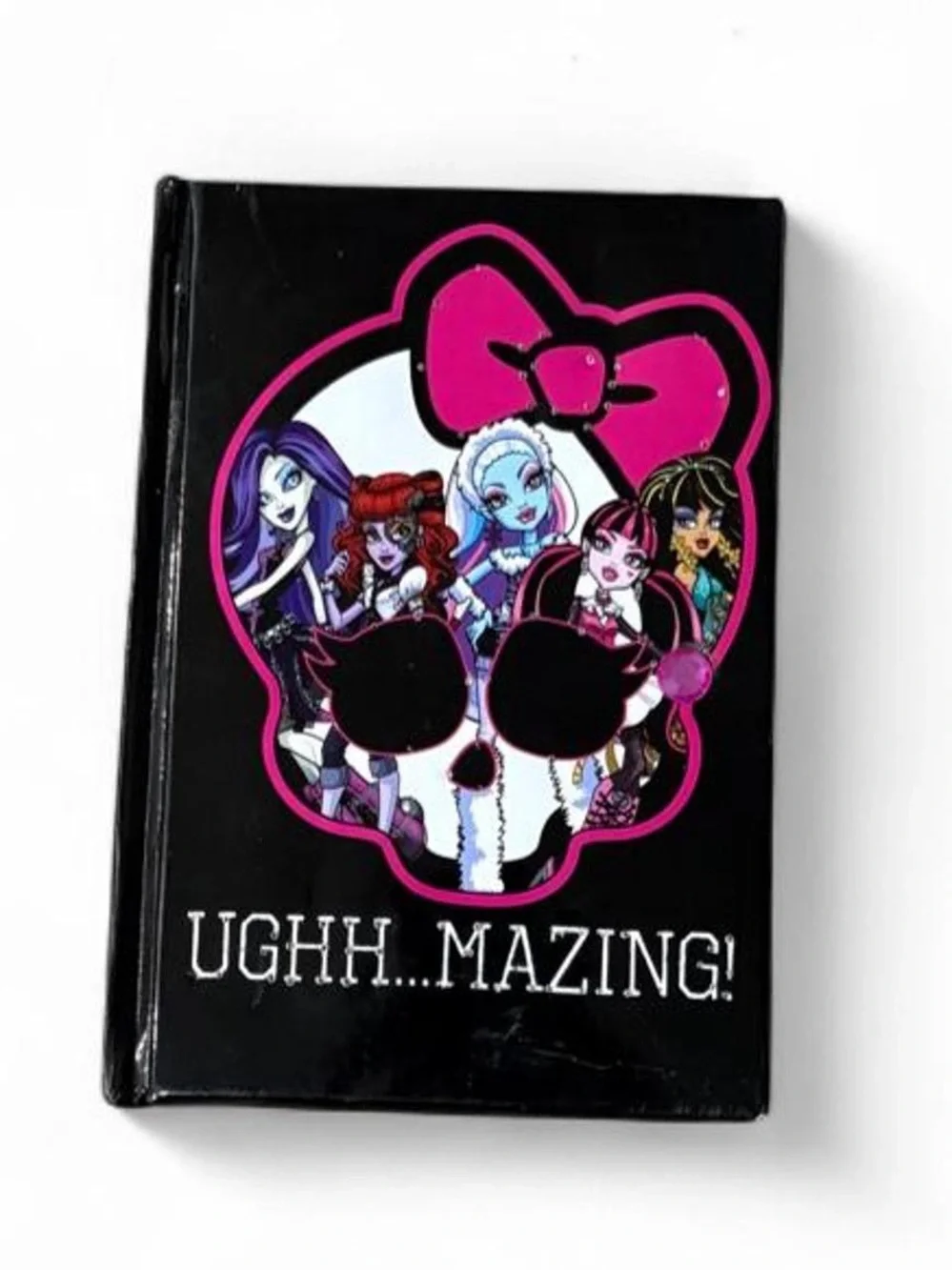 Vintage 2012 Monster High Light Up Journal Notebook UGH MAZING Hardcover Ghouls